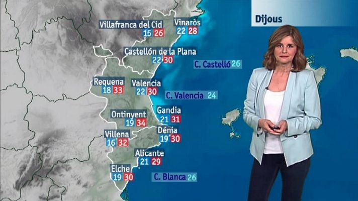 L'informatiu - Comunitat Valenciana - El tiempo en la Comunidad Valenciana - 27/06/18