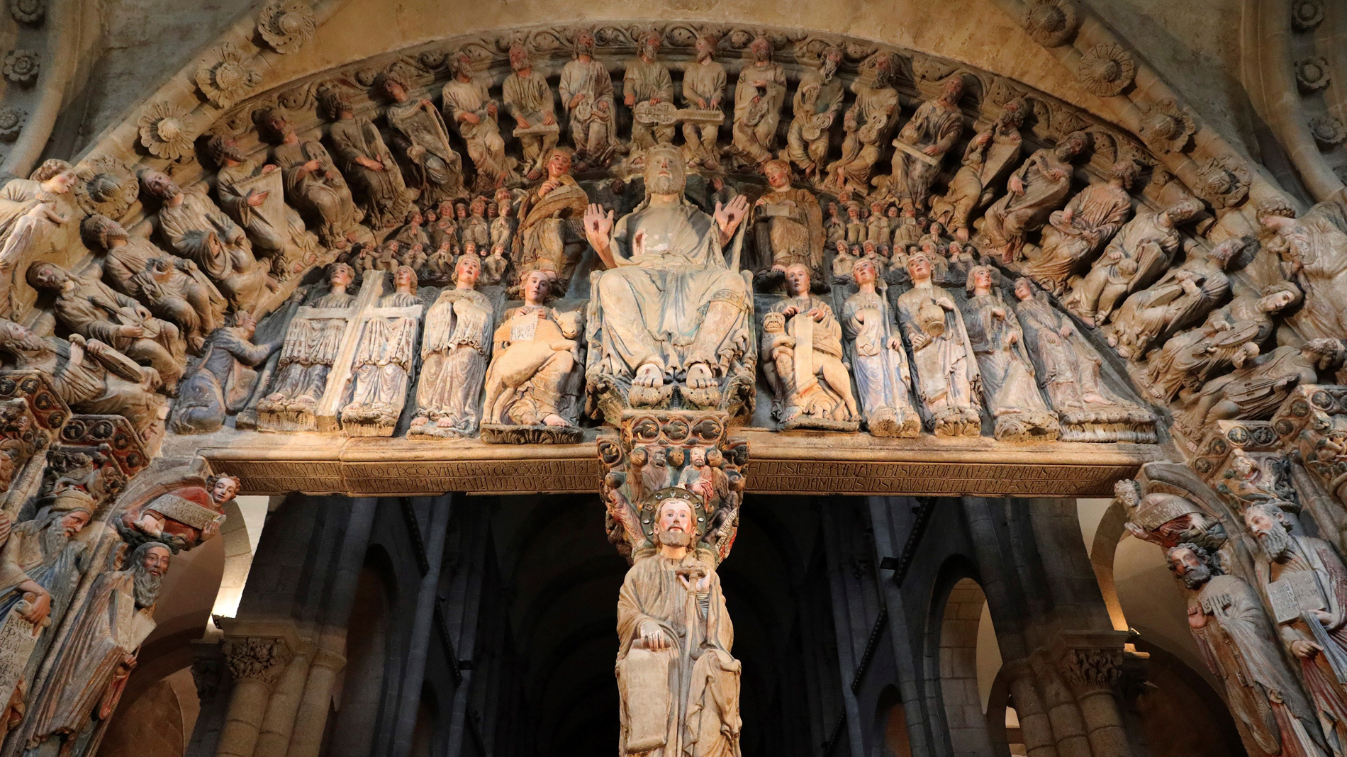 Resultado de imagen de Maestro Mateo en el PÃ³rtico de la Gloria