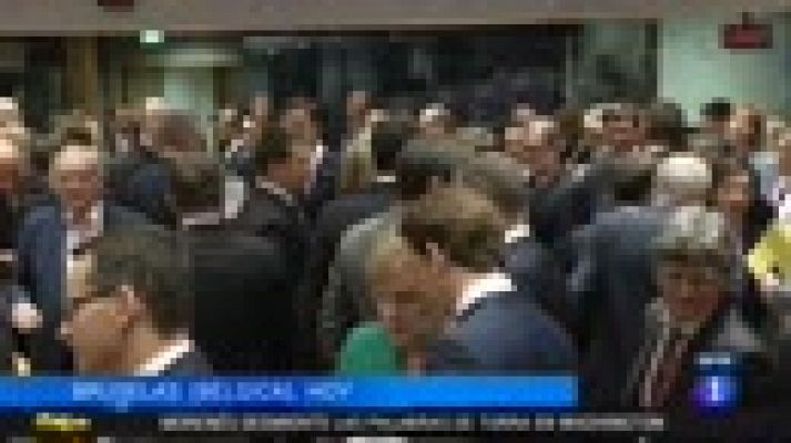 Telediario 1 - Acuerdo sobre inmigración en la Cumbre Europea