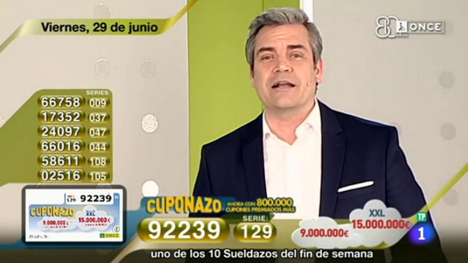 Sorteos ONCE: Sorteo ONCE - 29/06/18 | RTVE Play