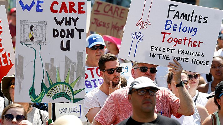 Informativo 24h - Miles de personas protestan en numerosas ciudades de EE.UU. contra la política migratoria de Trump