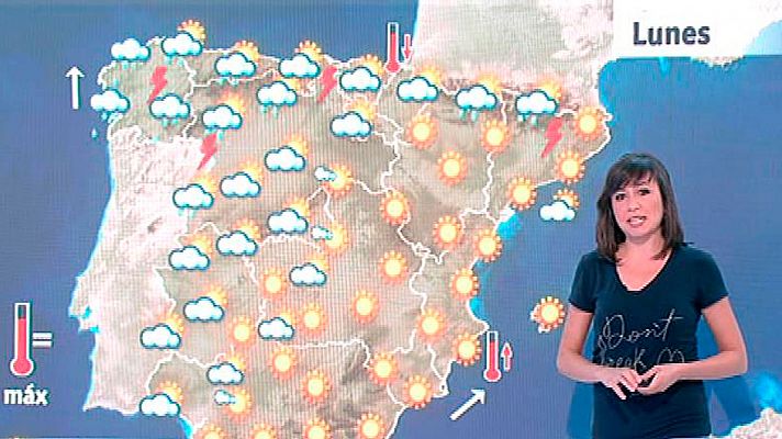 Lunes de lluvia en Galicia y Cantábrico y tiempo estable en el resto del país