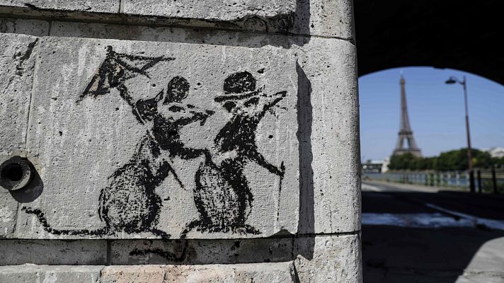 Banksy se estrena en París para abrir los ojos al drama de la inmigración