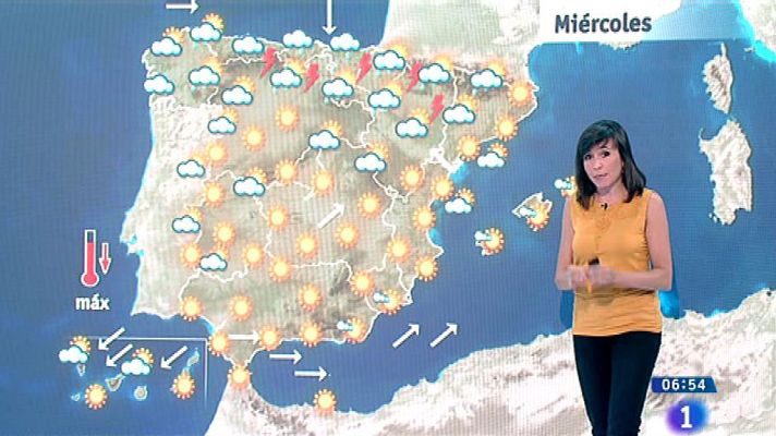 El tiempo - Este miércoles habrá lluvias localmente fuertes en el Cantábrico, alto Ebro y los Pirineos