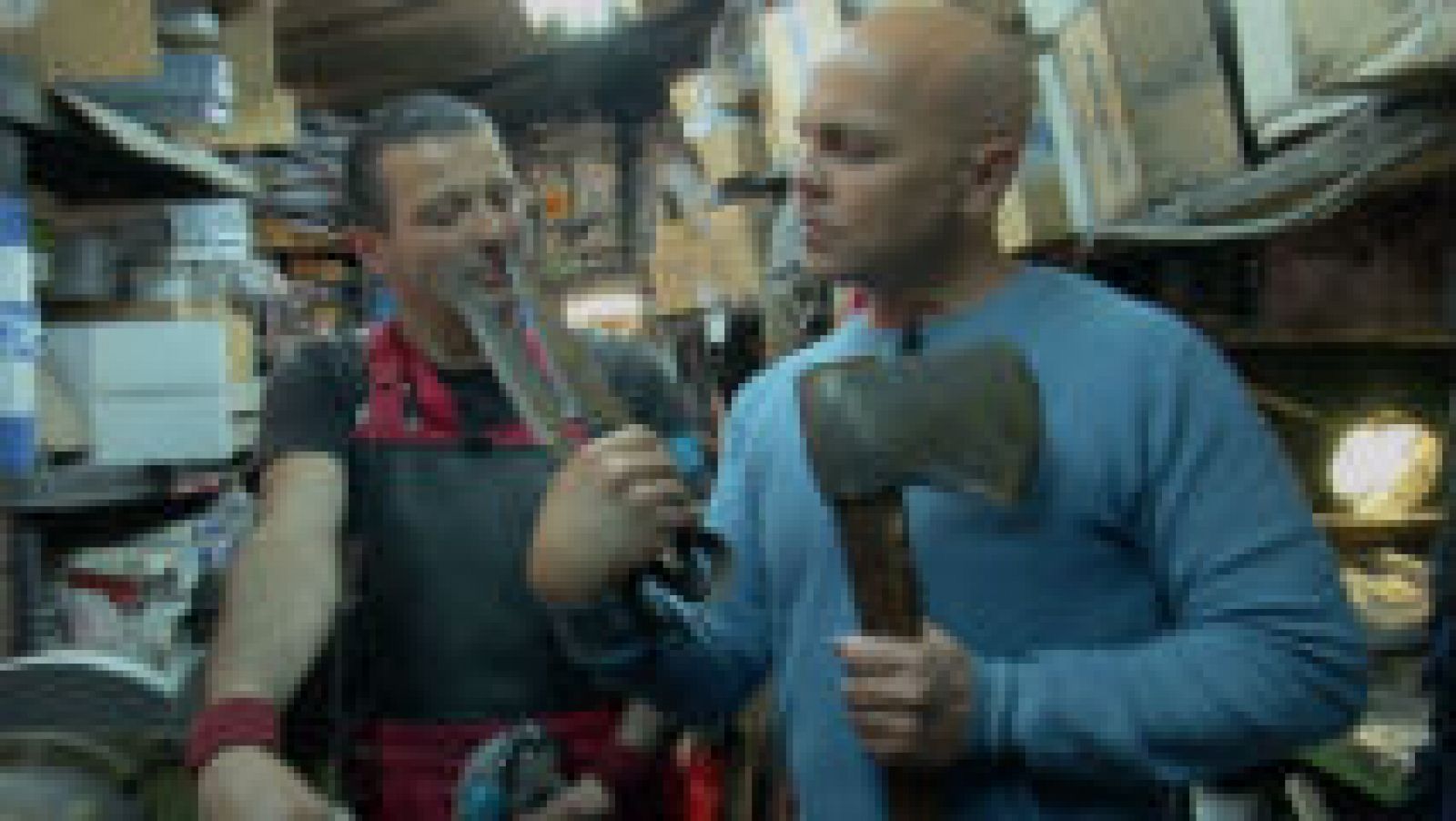 El afilador "encajado" de Vitoria