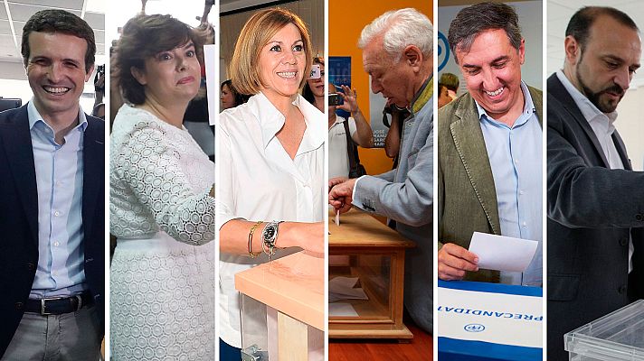Telediario 1 - Más de 66.000 militantes del PP eligen en primarias a los dos candidatos que se disputarán el liderazgo del partido en el Congreso