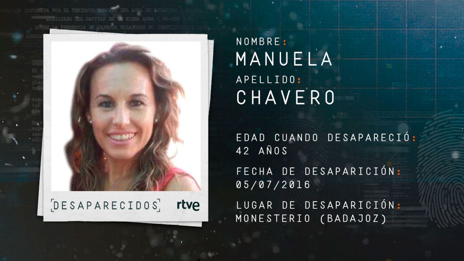 Dos años sin noticias de Manuela Chavero, desaparecida en Monesterio, en Badajoz