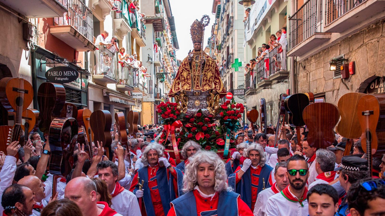 La procesión de San Fermín se celebra desde el S. XIV