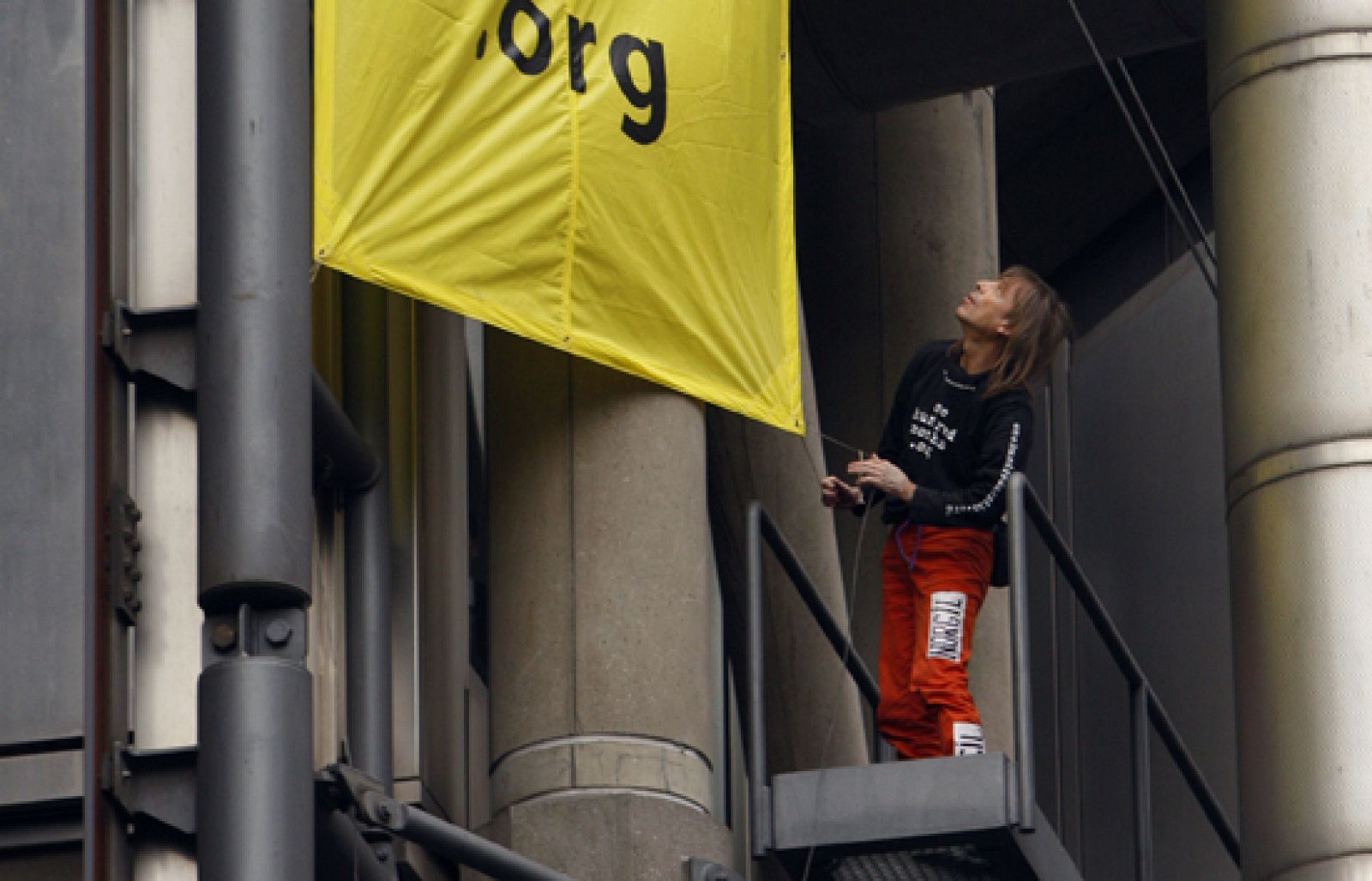 'Spiderman' se une a las protestas contra el G-20