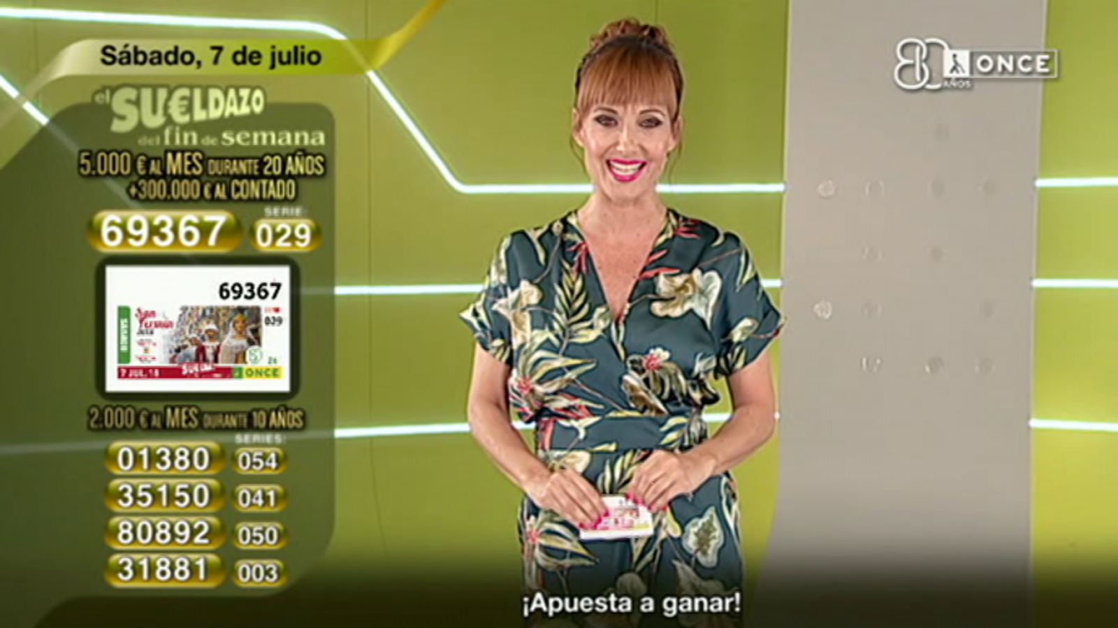 Sorteos ONCE: Sorteo ONCE - 07/07/18  | RTVE Play