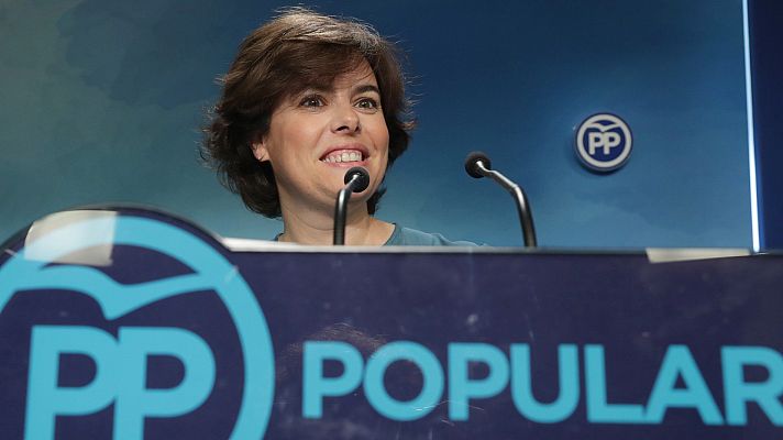 Telediario 1 - Sáenz de Santamaría acepta debatir con Casado