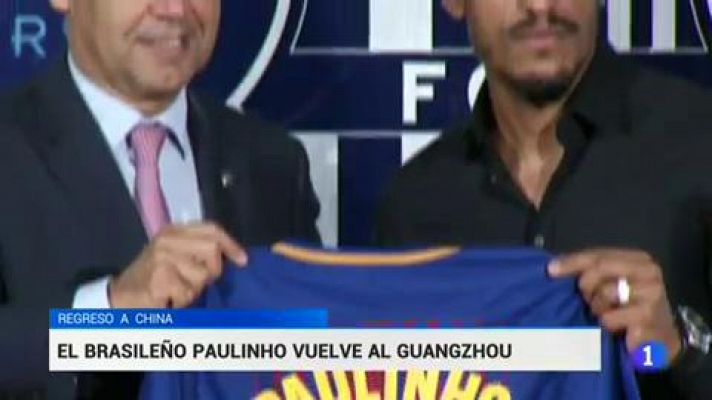 Telediario 1 - Paulinho regresa al Guangzhou Evergrande