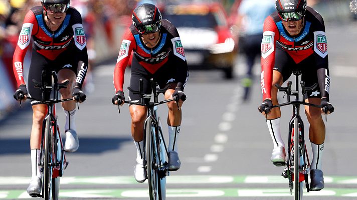 Tour de Francia - Tour 2018 | El BMC gana la crono por equipos y pone de líder a Van Avermaet