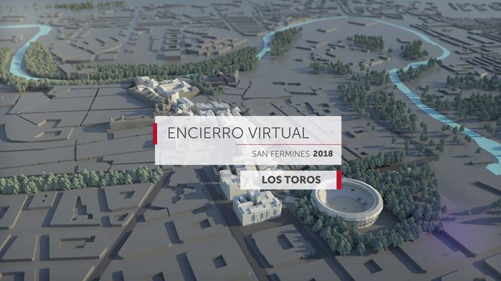San Fermín - Encierro virtual - Los toros  de San Fermín