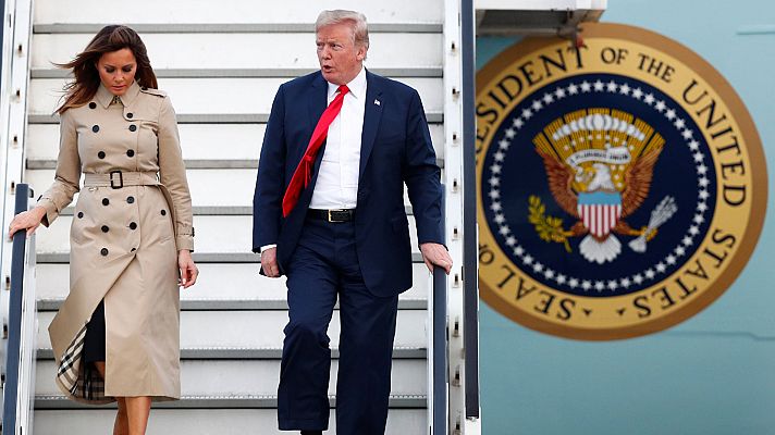 Telediario 1 - Trump llega a Bruselas para participar en una nueva cumbre de la OTAN marcada por su política arancelaria