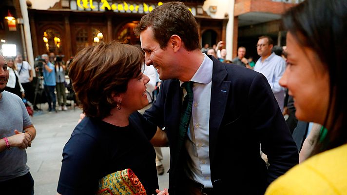 Telediario 1 - Santamaría cree que hay tiempo para acordar con Casado una candidatura única