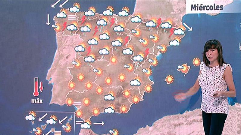 Tormentas en toda la mitad norte y bajada de temperaturas