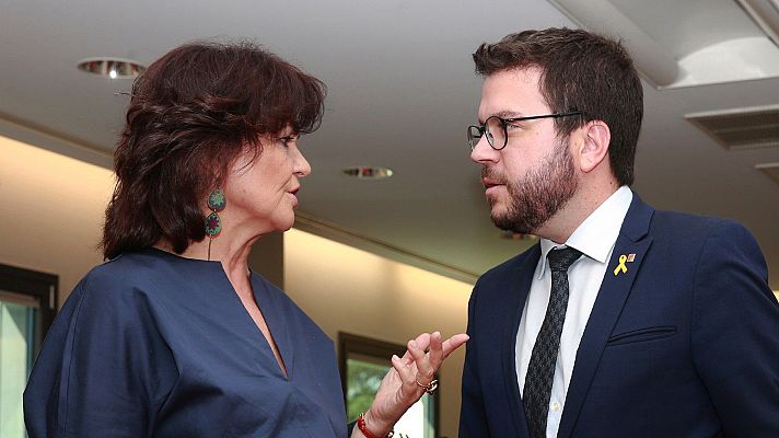 Telediario 1 - El Gobierno y la Generalitat acuerdan reunir la comisión bilateral antes de agosto