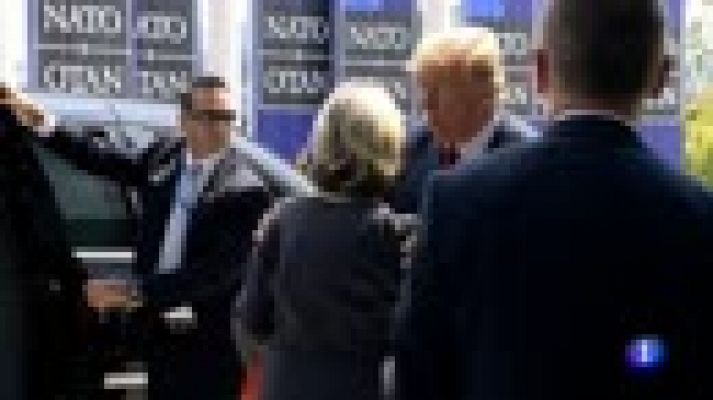 Telediario 1 - Trump fuerza una nueva discusión dobre el aumento del gasto militar en la OTAN
