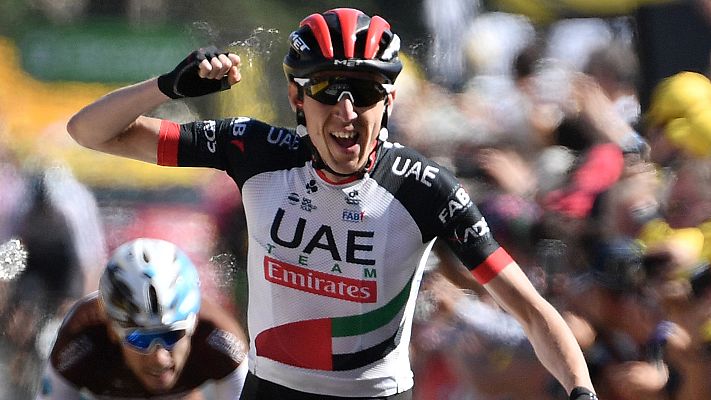 Telediario 1 - Dan Martin se impone en el Muro de Bretaña