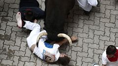 Sanfermines | El encierro de los Jandilla, el más accidentado hasta el momento