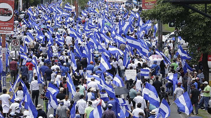 Telediario 1 - Nicaragua paralizada por las protestas contra el presidente Daniel Ortega