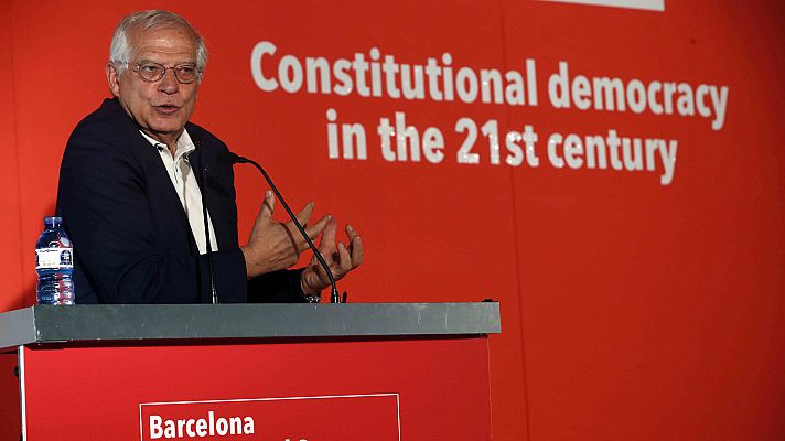 Telediario 1 - Borrell ha hecho un llamamiento a no reconocer "ninguna superioridad moral" al independentismo