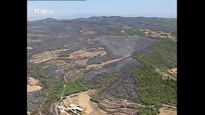 Arxiu TVE Catalunya - Arxiu TVE Catalunya - Els grans incendis a la Catalunya central el 1998 - Imatges aèries