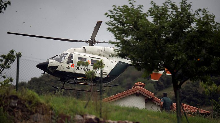 Telediario 1 - El operativo de búsqueda del hombre huido en Cantabria tras atrincherarse se mantendrá por la noche