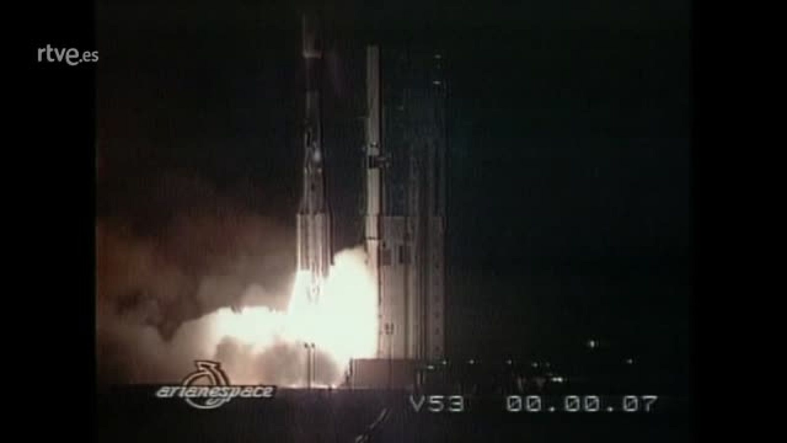 Historia de TVE - Puesta en órbita del primer satélite de comunicaciones español