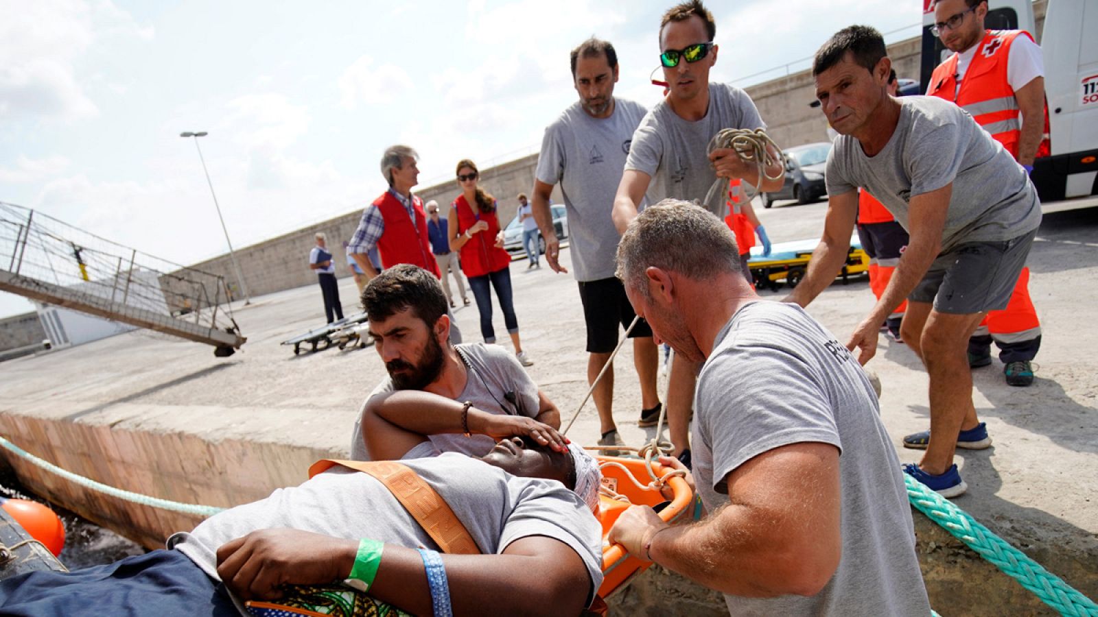 El Open Arms atracó en el Puerto de Palma