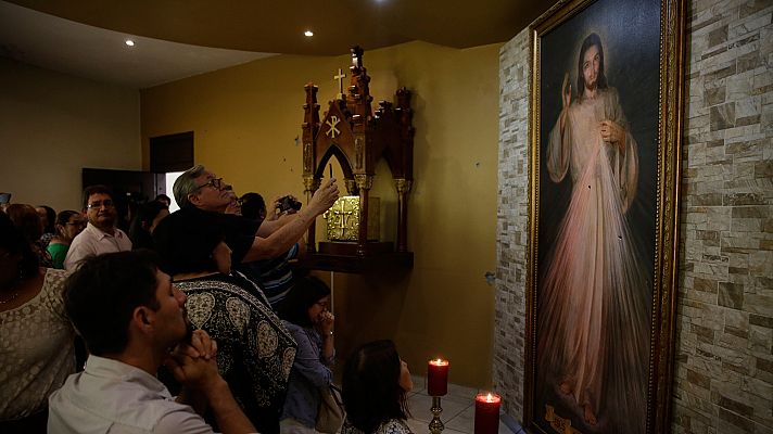 Telediario 1 - La Iglesia de la Divina Misericordia en Managua se convierte en símbolo de la represión del Gobierno de Ortega