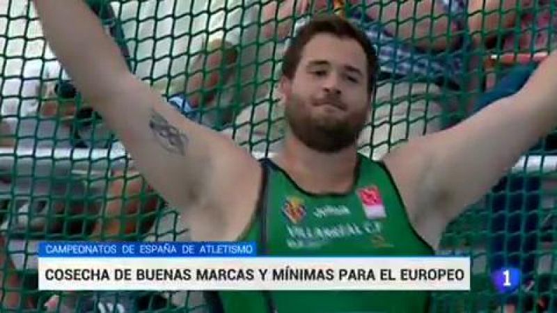 La primera jornada del campeonato de España de atletismo ha dejado nuevas mínimas para el Europeo y récords del campeonato como el de Lidia Parada en jabalina o el de Javier Cienfuegos en martillo.