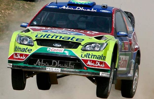 Latvala se va por el barranco