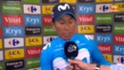 El ciclista colombiano Nairo Quintana (Movistar Team) ha ganado  este mircoles la decimosptima etapa del Tour de Francia, disputada  entre Bagnres-de-Luchon y Saint-Lary-Soulan sobre 65 kilmetros,  para no irse con tan mal sabor de boca de la ro