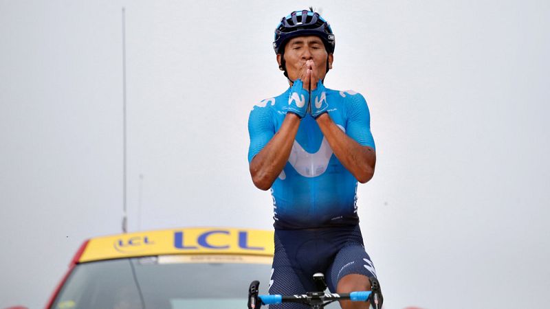 El colombiano Nairo Quintana (Movistar) ganó la decimoséptima etapa del Tour de Francia, disputada entre Bagnères-De-Luchon y el Col du Portet, de 65 kilómetros, en la que el británico Geraint Thomas (Sky) reforzó el maillot amarillo.