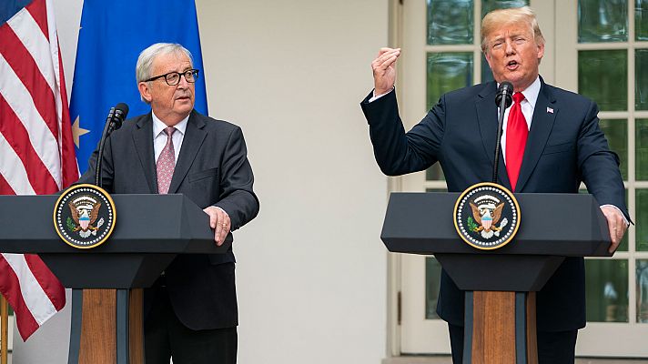 Estados Unidos y la UE anuncian un acuerdo para poner fin a su guerra comercial