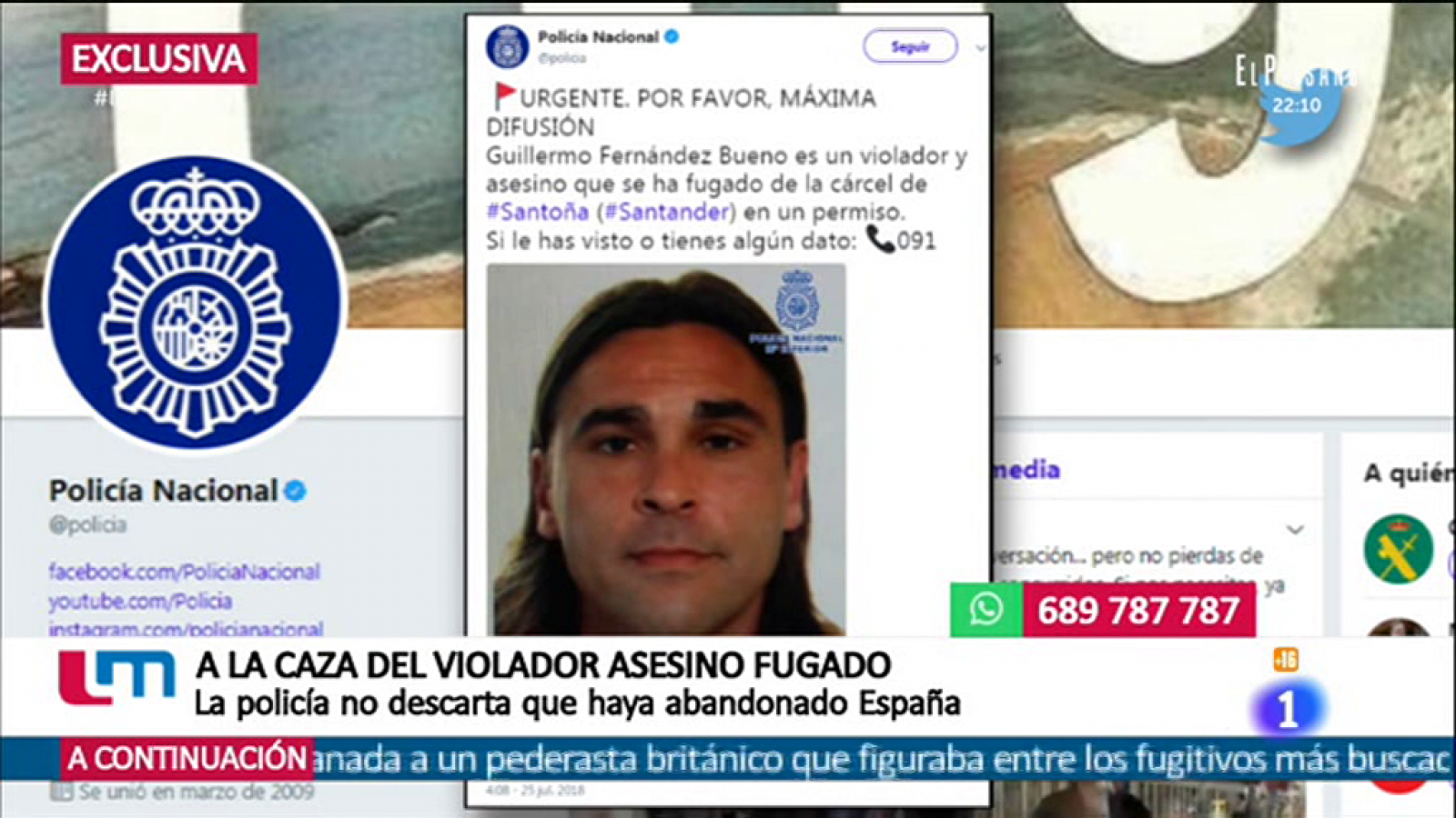 La mañana - El violador asesino fugado podría estar fuera de España
