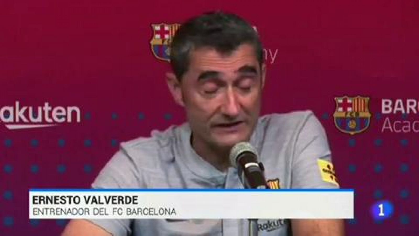 Telediario 1: Valverde: "Baja de Cristiano es importante, como la de Andrés para nosotros" | RTVE Play