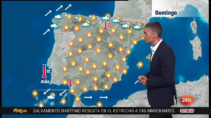 Mucho calor en el este peninsular y soleado en el resto de España