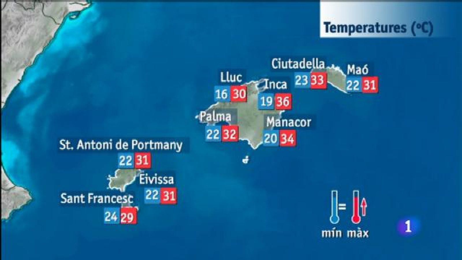 El temps a les Illes Balears - 30/07/18