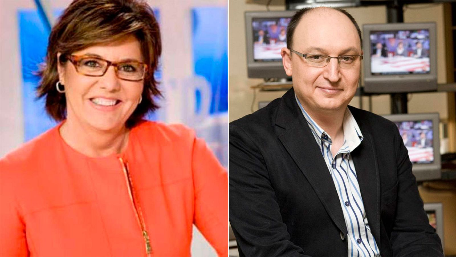 Fran Llorente y María Escario, en el equipo de Rosa María Mateo en RTVE