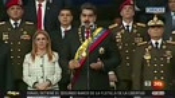 Maduro sale ileso de un presunto atentado en Caracas y culpa al presidente de Colombia de estar detrás del mismo