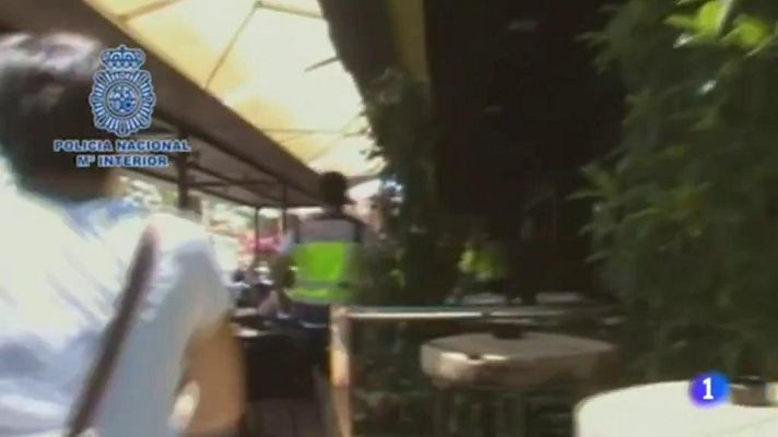 Telediario 1 - La policía nacional ha detenido en Marbella a 3 importantes líderes de organizaciones criminales