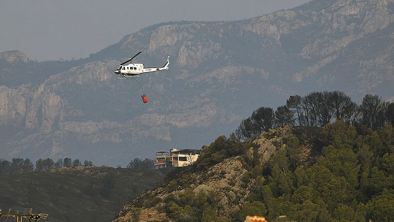 El incendio de Llutxent ya ha arrasado más de 2.800 hectáreas de Gandía y otros cinco municipios
