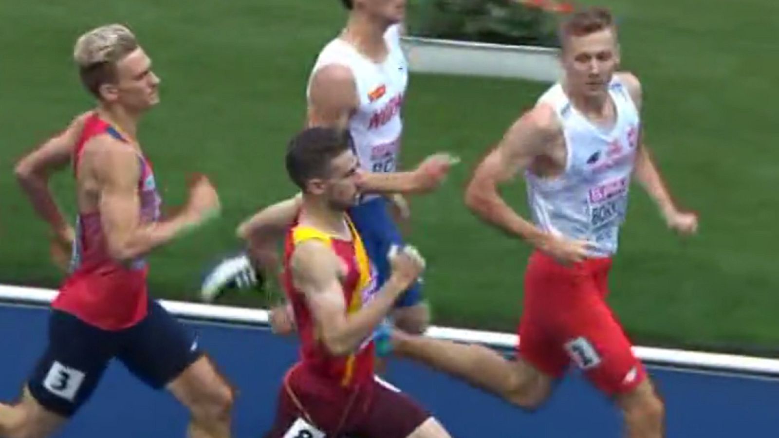 European Championships. Álvaro de Arriba, segundo en su serie de 800m