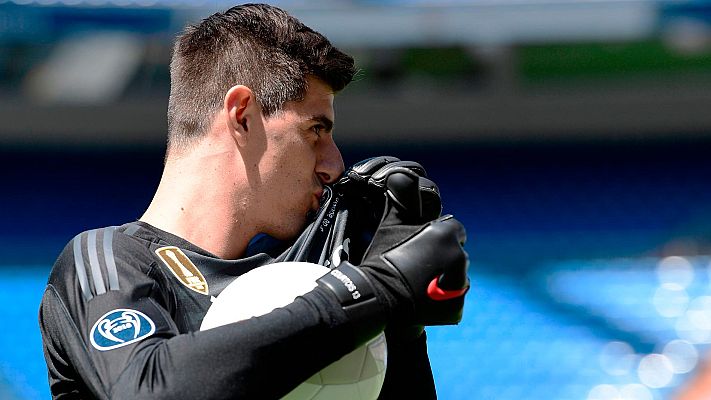 Telediario 1 - Courtois, presentado con el Real Madrid: "Cumplo un sueño"