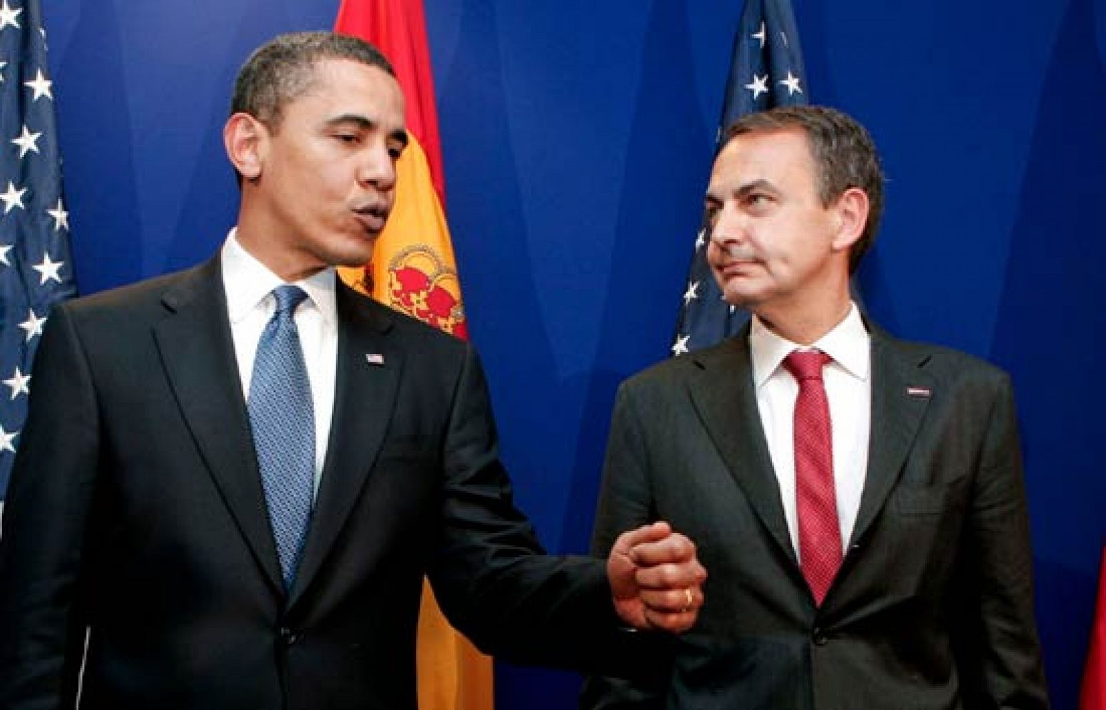 Zapatero, satisfecho de su reunión con el presidente Obama