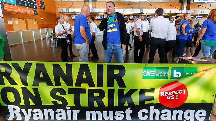 Alemania, el país más afectado por la huelga de Ryanair con 250 vuelos cancelados