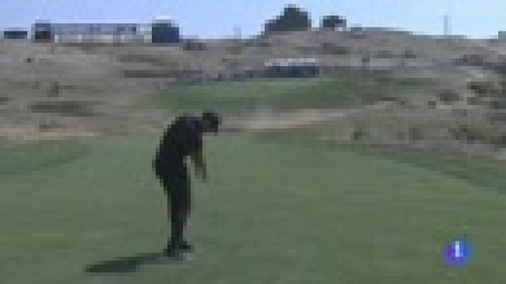 Stephen Curry hace sus pinitos en golf